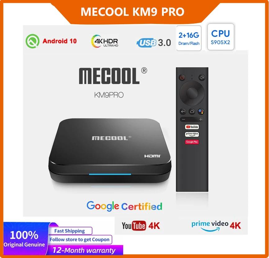 MECOOL KM9  TV ڽ, ȵ̵ TV,  , ATV, ȵ̵ 10.0, Amlogic S905X2, 4K HDR ̵ ÷̾, USB3.0 Ʈ TVڽ, 2G, 16G